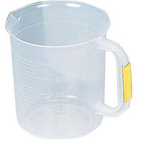 ケニス カラー取手付PPビーカー 1000mL 黄 31310985 1個（直送品）