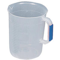 ケニス カラー取手付PPビーカー 2000mL 青 31310987 1個（直送品）