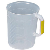 ケニス カラー取手付PPビーカー 3000mL 黄 31310991 1個（直送品）