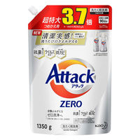 アタックゼロ（Attack ZERO） 抗菌プラス 詰め替え 超特大 1350g 1個 衣料用洗剤 花王
