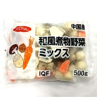 「業務用」 フェスティバル 和風煮物野菜ミックス 10袋×500G（直送品）