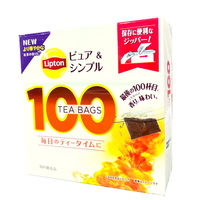 リプトン 「業務用」紅茶ティーバッグ ピュア&シンプル (1.6G×100個)×6袋（直送品）