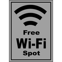 【販促・POP】P・O・Pプロダクツ ウィンドーシール FREE Wi-Fi