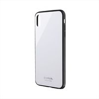 iPhone XS Max ケース カバー 背面ガラスシェルケース SHELL GLASS アイフォンxsマックス ホワイト（直送品）