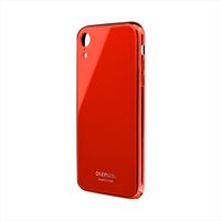 iPhone XR ケース カバー 背面ガラスシェルケース 「SHELL GLASS PREMIUM」  レッド（直送品）