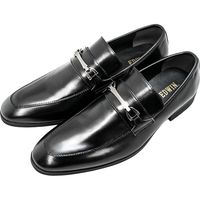 EDWIN メンズ ブラックビジネスシューズ ビットローファー edm006 28.0cm 1足（直送品）