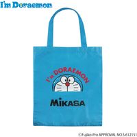 ミカサ ドラえもん【I'mDoraemon】レジャーバッグ・エコバッグワンポイント/ブルーBA-21-DM1-SX　7枚（直送品）