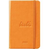 2022年度1月始まりダイアリー クオバディス ウェブプランナー　ウィークリーバーチカルＡ６　 1週間バーチカルタイプ オレンジ 1冊（直送品）