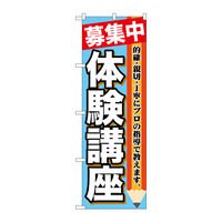 P・O・Pプロダクツ のぼり旗　募集中　体験講座　Ｎｏ．ＧＮＢ-１５８４　Ｗ６００×Ｈ１８００094502 1枚（直送品）
