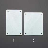 エスコ 100x125x 1.6mm スチールプレート(ユニクロメッキ/ネジ穴付 EA441VF-2 1セット(20枚)（直送品）