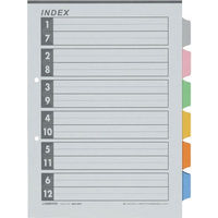 ジョインテックス インデックスA4S 6色6山 10組 D027J-6Y　1パック（直送品）