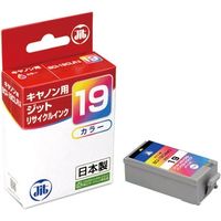 キヤノン（キャノン）用 リサイクルインク JIT-C19C カラー （BCI-19Color） 1個（直送品）