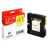 リコー（RICOH）用 リサイクルインク JIT-R41Y イエロー （GC41Y） 1個（直送品）