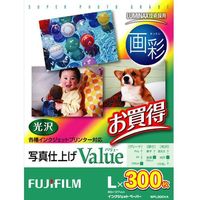 富士フイルム 画彩 写真仕上げValue WPL300VA L判 300枚　1冊（直送品）