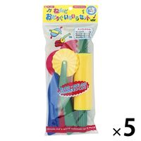 ねんど おどうぐいろいろセット 粘土ヘラ・ローラー・カッター 5セット 462-006 銀鳥産業