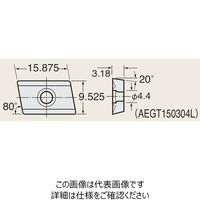 日研工作所 インサートチップ AEG16-F4 KW10 1セット(20P)（直送品）