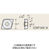 日研工作所 インサートチップ CC12-C4 AC630M 1セット(5P)（直送品）