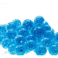 松野工業 日本製 ビー玉 ガラス玉 15mm フラッシュマーブルブルー C1253 1箱（100粒入）（直送品）