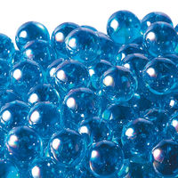 松野工業 日本製 ビー玉 ガラス玉 17mm オーロラカラーマーブルブルー O1289 1袋（260粒入）（直送品）