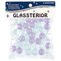 松野工業 日本製 ビー玉 ガラス玉 ミックスサイズ ニューカラーマーブルバイオレット PL1419 12袋（直送品）