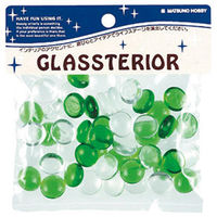 松野工業 日本製 ビー玉 ガラス玉 クリスタルグラスタブレットグリーン PN1426 12袋（直送品）