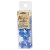 松野工業 日本製 ビー玉 ガラス玉 15mm フラッシュマーブルコバルト TS2389 １セット（120粒：10×12）（直送品）