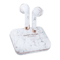 happy plugs インナーイヤー型完全ワイヤレスイヤホン ホワイトマーブル AIR 1 PLUS EARBUD WHITE MARBLE1654（直送品）