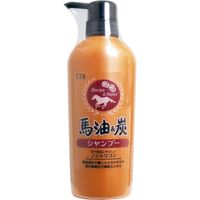 エスティヒッツ 馬油＆炭 ノンシリコン シャンプー 400mL×4セット 4516156201704（直送品）