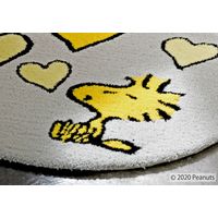 スミノエ PEANUTS スヌーピー ウッドストックラブマット 650×650mm イエロー 4549781238340 1枚（直送品）