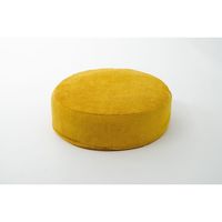 セルタン カバーリング 低反発ラウンドクッション コーデュロイ 幅480×奥行48×高さ160mm マスタード A367t-684YE 1台（直送品）