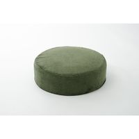 セルタン カバーリング 低反発ラウンドクッション コーデュロイ 幅480×奥行48×高さ160mm モスグリーン 1台（直送品）