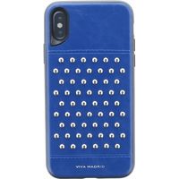 iPhone XS iPhone X ケース   スタッズ付きシェル型ケース スタッズ Tacho Collection ブルー（直送品）