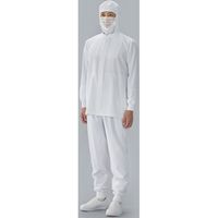 CZ240-1 ホワイト フルダルポプリン ハーフ丈ジャケット（男女兼用）