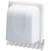 高須産業 パイプフード 樹脂製角型φ150 ホワイト WP-150W 1セット(6個入)（直送品）