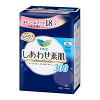 花王 ロリエ しあわせ素肌 多い夜用 30cm 羽つき 無香料 大容量 シェアセット 1セット(18枚入×3個)