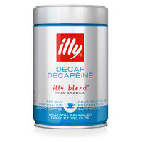 【コーヒー粉】【カフェインレス】イリー(illy)ブレンド　エスプレッソ粉　デカフェ　1缶（250g）