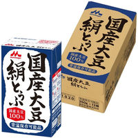 森永乳業 常温 国産大豆絹とうふ 国産大豆100% 12丁入 1セット（1箱×2）紙パック 豆腐