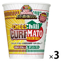 カップ麺 カップヌードル スーパー合体シリーズ チリトマト＆欧風チーズカレー 79g 1セット（3食） 日清食品