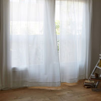 スミノエ デザインライフ セミオーダー レースカーテン グラース 1400×1290mm ナチュラルホワイト 1セット(2枚入)（直送品）