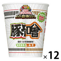 カップ麺 カップヌードル スーパー合体シリーズ 味噌＆旨辛豚骨 84g 1セット（12個） 日清食品