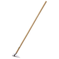 キンボシ 4128 GSステンレス三角ホー 180mm 1200mm柄 1丁