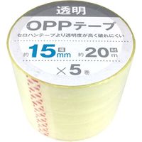 サンノート ＯＰＰテープ　１５ｍｍｘ２０ｍ　５Ｐ　1451 36セット（直送品）