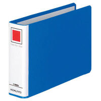 コクヨ チューブファイル エコ 横 2穴 片開きパイプ式ファイル 青