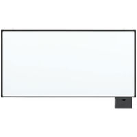【家具フェア！4/30まで】プラス　壁掛けホワイトボード　ブラックフレーム　ボックス付　1800×900mm　WBK-1809SJB-BK（わけあり品）
