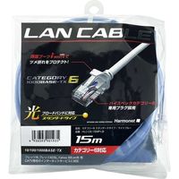 協和ハーモネット UTP C6 ライトブルー 15m ライトブルー HLC-C6-15MP-LB 1セット（2本）（直送品）