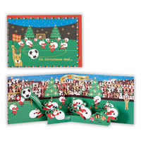 日本ホールマーク クリスマス立体カード アスリート サッカー サンタ 750411 3個（直送品）