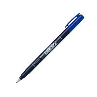 トンボ鉛筆 水性サインペン 筆之助 しっかり仕立てブルー WS-BH15 5本（直送品）