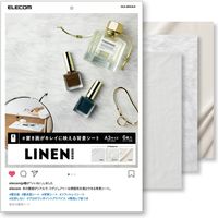 エレコム 撮影用背景シート/LINEN/A3サイズ DGA-BPA3LN 1セット（6枚入）