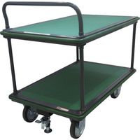 トラスコ中山 TRUSCO ハイグレード運搬車 2段片袖型 1200X750 ストッパー付き 504SEBNA 1台 699-4436（直送品）