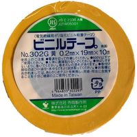 寺岡製作所 TERAOKA ビニルテープ NO.302G 黄 19mm×10M 302G YELLOW 19X10 1セット(200巻)（直送品）